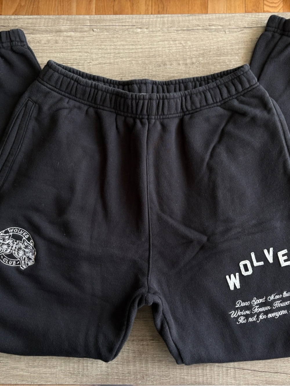 Darc Sport Black Joggers with White Logo